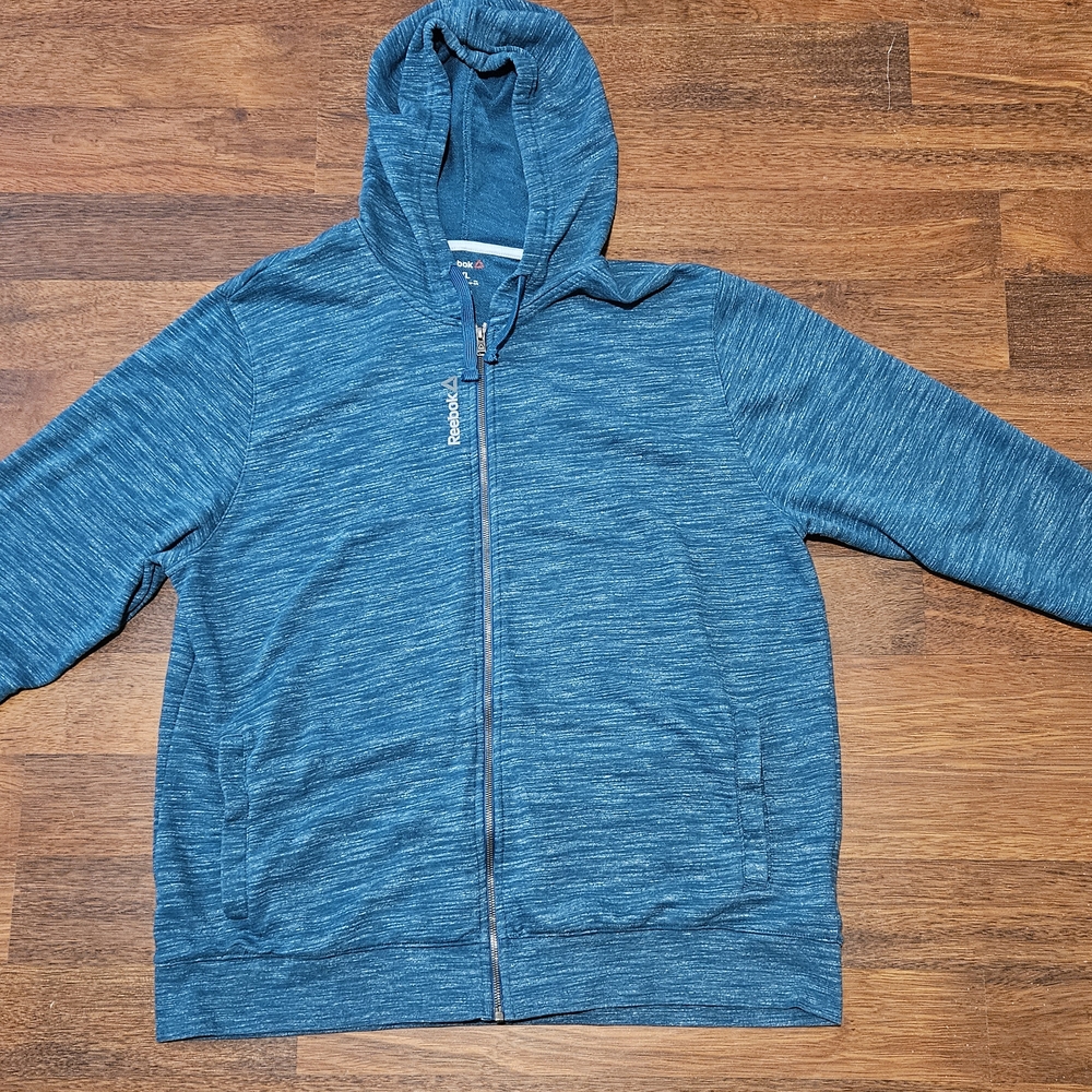 REEBOK mens zip up hoodie SIZE 2XL COLOR TEAL - Picture 1 of 15
